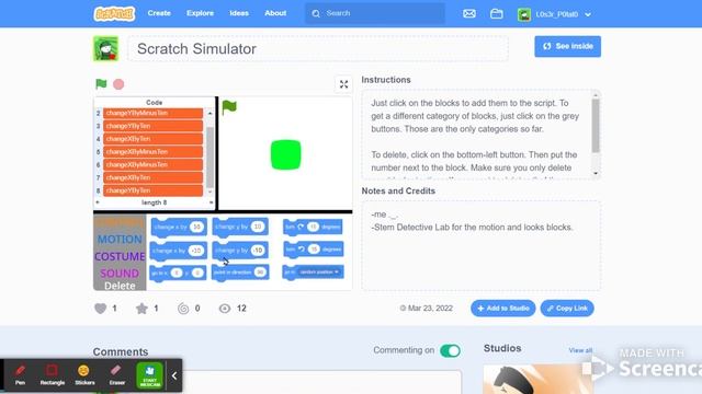 Scratch Simulator смотреть онлайн