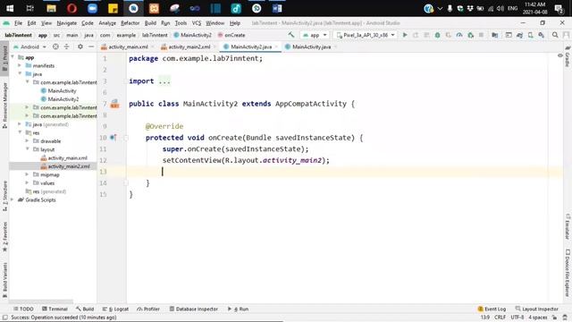Mobile Programming - Lab 7 - Android Studio: Intent - 2021-04-08 смотреть онлайн