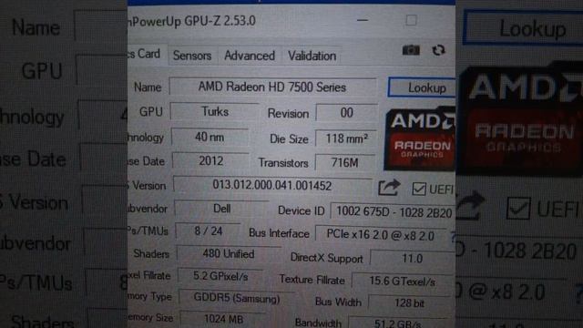 DELL Radeon HD 7570 HD7570 1GB GDDR5 128 Bit Firman Surya смотреть онлайн