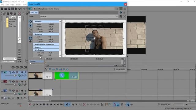 CIRCLE Music EFFECT Behind the Subject VEGAS PRO Tutorial смотреть онлайн