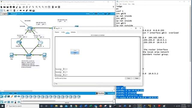 IPv4 static routing, nat/pat and hsrp смотреть онлайн