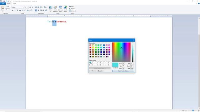 WordPad - Tutorial 7 - Text Color and Highlight смотреть онлайн