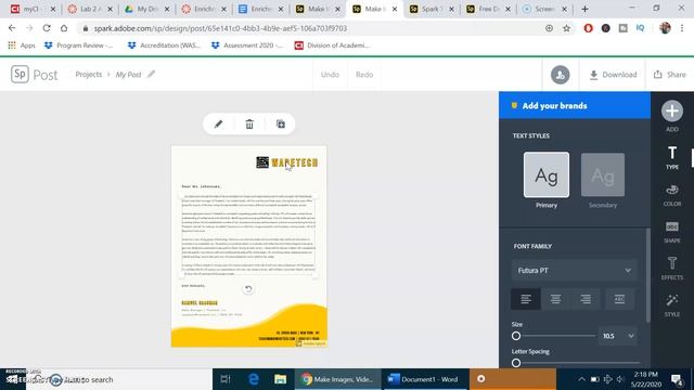 HOW TO USE ADOBE SPARK | ADOBE SPARK TUTORIAL EXAMPLE | ASSIGNMENT IN ONLINE COURSE TEACHING смотреть онлайн