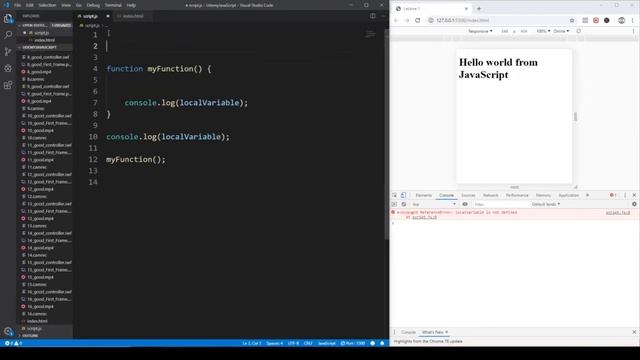 JavaScript scope смотреть онлайн