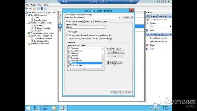 [part-2] how to configuer file server resource manager ? windows server 2012 r2 смотреть онлайн