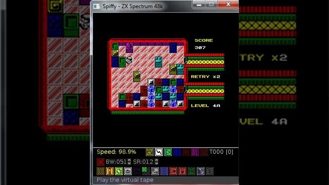 Box Reloaded - ZX Spectrum - emulador Spiffy 0.6.5 - testeado Windows 7 x64 смотреть онлайн