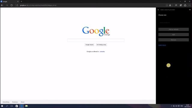 Windows 10 - How to add Google as a search provider in Edge смотреть онлайн