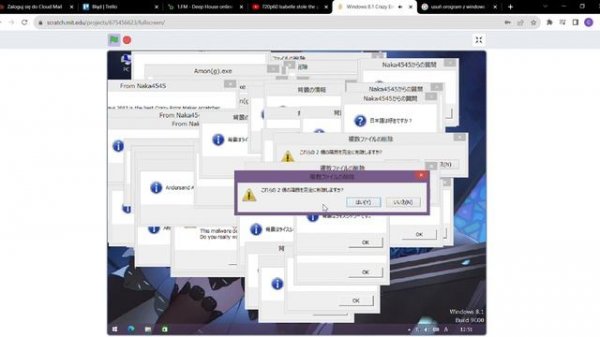 Windows 8 1 Crazy Error Maker 2 remix on Scratch