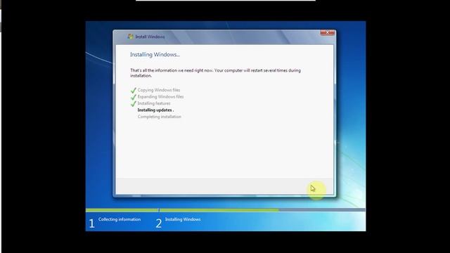 Installing Windows 7- تنزيل ويندوز 7 смотреть онлайн