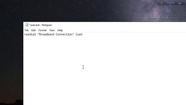 Auto Connect Broadband/ LAN windows using Batch File. смотреть онлайн