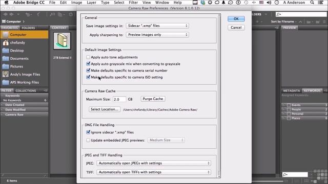 Adobe Photoshop CC Tutorial | Working With The Camera Raw Plug In | Setting Up ACR Preferences смотреть онлайн