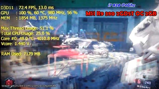 CoD: Black Ops 3 - R9 380 2GB - i7 920 - 1080p Test смотреть онлайн