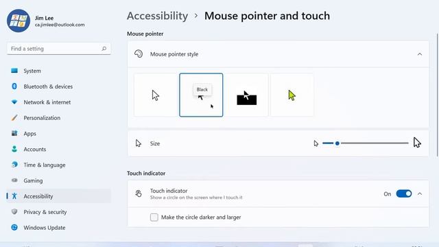 How to change windows 11 mouse cursor size and color смотреть онлайн