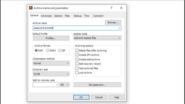 HOW TO SET PASSWORD TO RAR FILES смотреть онлайн