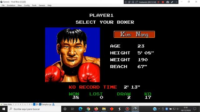 Final Blow - Sega Mega Drive - BizHawk v2.5.2 emulator - test Windows 10 смотреть онлайн