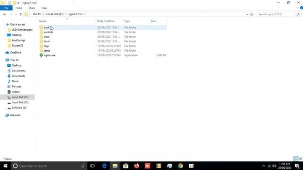How to install Nginx Webserver on window 10