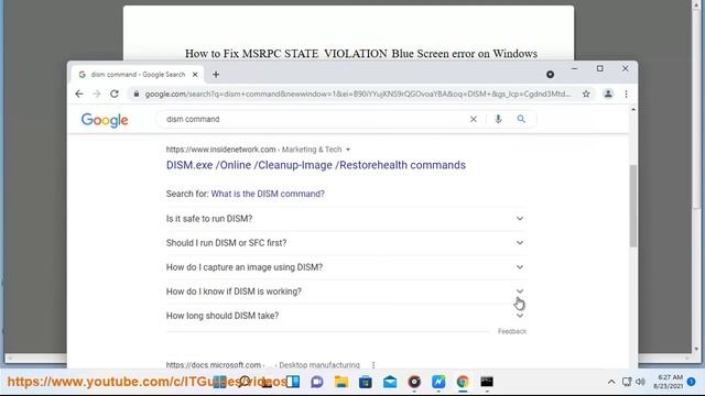 Fix MSRPC STATE VIOLATION Blue Screen error on Windows 11 смотреть онлайн