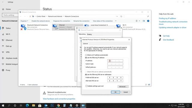 How to Change IP Address in Windows 10 Very Easy Method смотреть онлайн