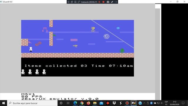 Jet Set Willy - MSX Microsoft - ZEsarUX v9.0 emulator - test Windows 10 смотреть онлайн