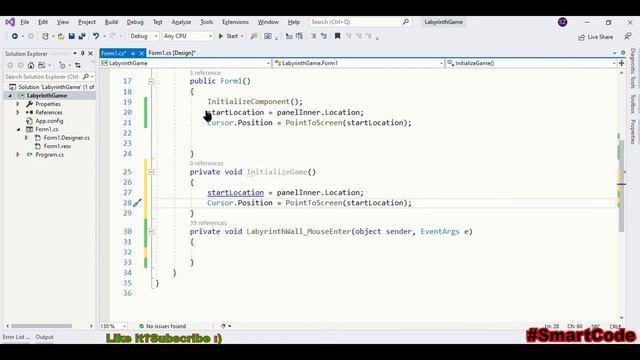 Labyrinth Game C# | Windows forms | C# Tutorial смотреть онлайн