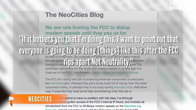 Web Host Slaps FCC With Dial-Up Speeds Over Net Neutrality смотреть онлайн