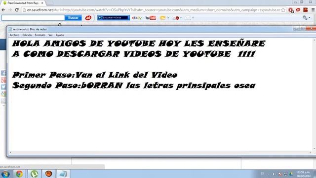 Como Descargar un video de youtube sin programas (2014) смотреть онлайн