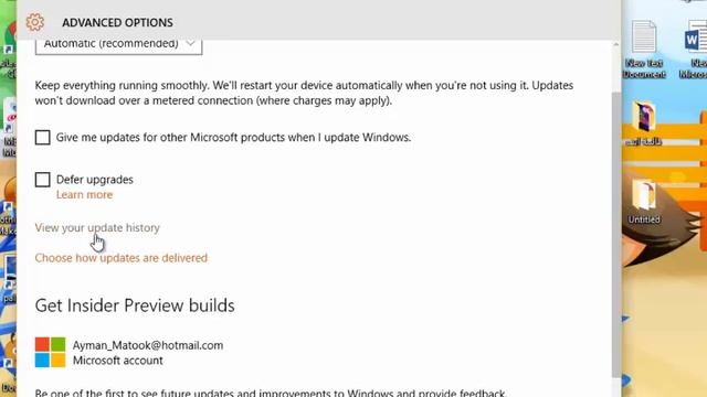 شرح كيفية ازالة او الغاء التحديثات في وندوز 10 Windows смотреть онлайн