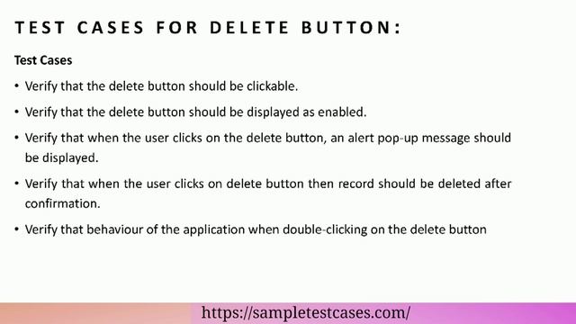 Test cases for delete button | How to write test cases for delete button смотреть онлайн