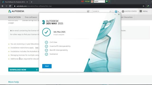 Tutorial Autodesk 3DS MAX 2021 Download & Install Latest version for 3 Years. смотреть онлайн