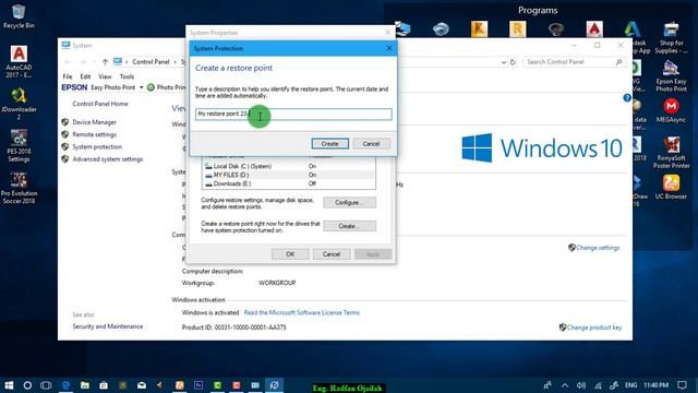 How to enable, create a "Windows restore point" Easy Steps смотреть онлайн