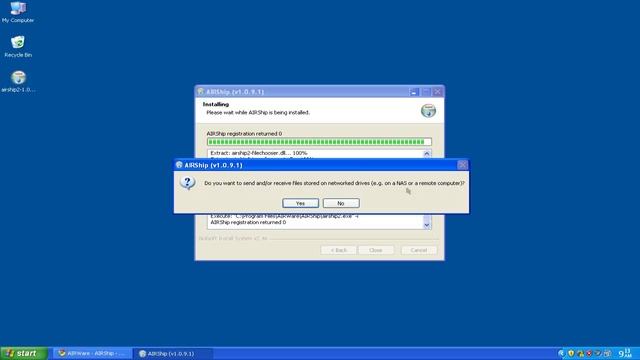 AIRShip Windows Transfer Agent Installation смотреть онлайн