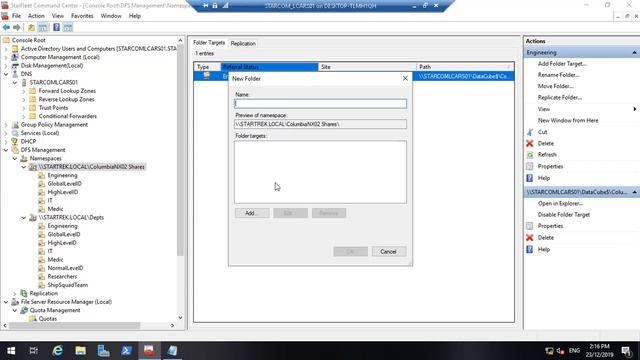 Create Home Folder User Shares and DFS Location OU Shares after Creating Global DFS OU Shares смотреть онлайн