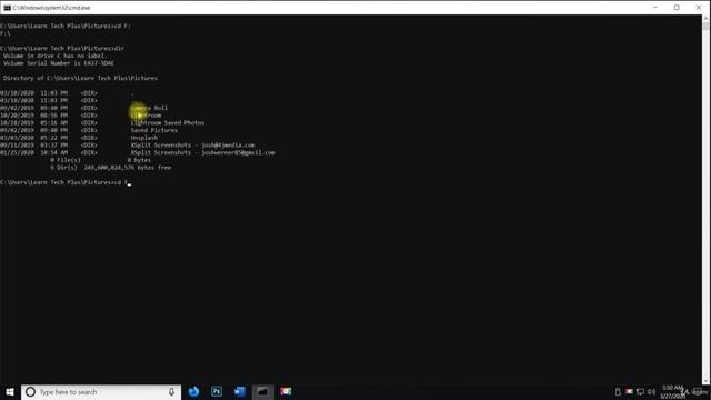 Learn Windows Command line- Change Directory смотреть онлайн