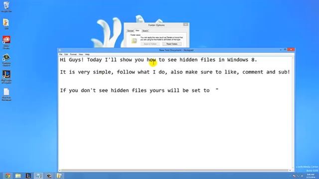 How to: Show hidden Files (Windows 8) смотреть онлайн