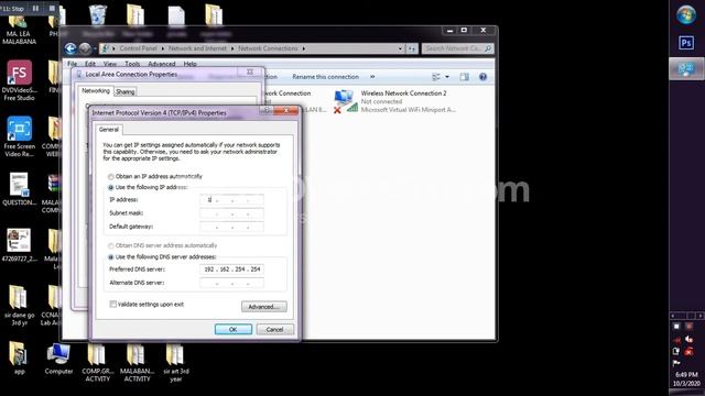 HOW TO SET A STATIC IP ADDRESS IN WINDOW 7 смотреть онлайн