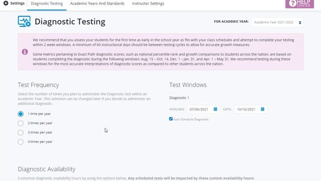 Exact Path - Setting the Academic Year and Diagnostic Testing Windows смотреть онлайн