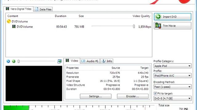 How to use Nero Recode to convert a video to iPod formats смотреть онлайн