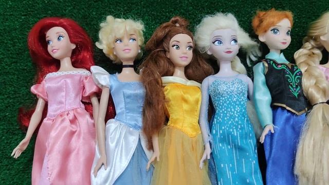 Disney Princess Doll Makeover DIY Miniature Ideas for Barbie Wig, Dress, Faceup, and More! DIY смотреть онлайн