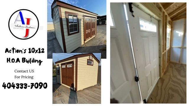 10x12 Home owner association Portable building смотреть онлайн