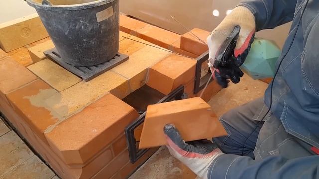 Печь для дачи (шведка) пошагово, как сложить печь для дачного домика, печь без порядовки часть 5 смотреть онлайн