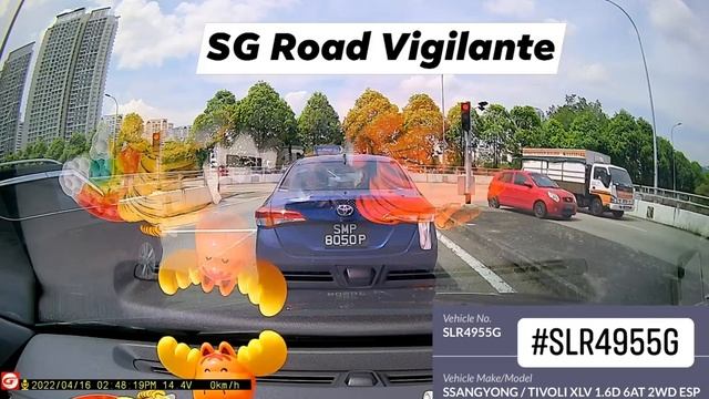 16apr2022 toh guan phv #SLR4955G ssangyong tivoli fail to conform to red light signal смотреть онлайн