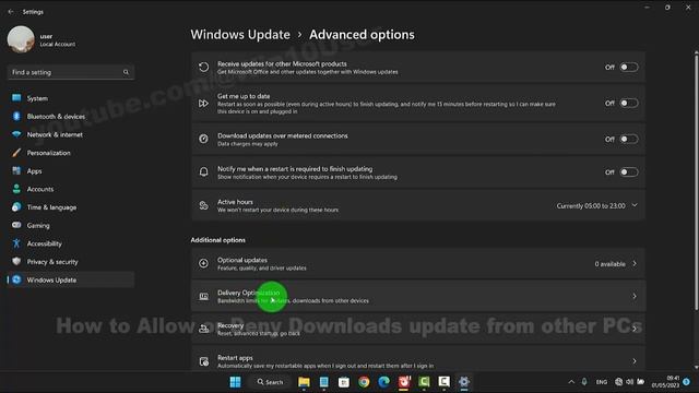 Windows 11 Home : How to Allow or Deny Downloads update from other PCs смотреть онлайн