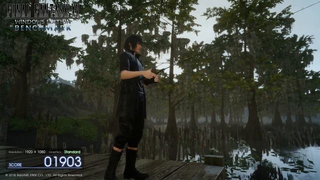 FINAL FANTASY XV WINDOWS EDITION Benchmark Standard Quality - GTX 1050Ti смотреть онлайн