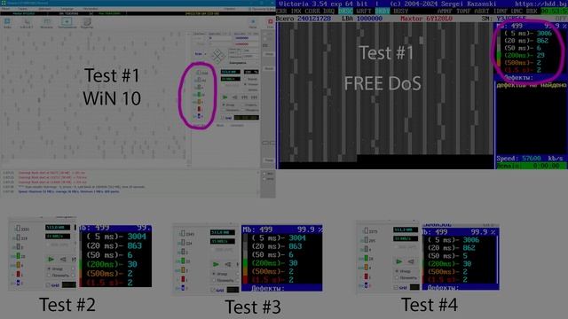 Viktoria 5.37(Win 10 Mode) Vs. 3.54(Dos Mode)