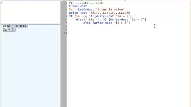 46 Условные конструкции в Windows PowerShell 2 0 смотреть онлайн
