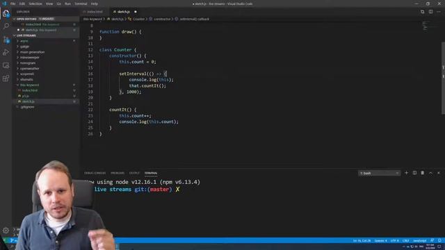 Live coding: This in javascript смотреть онлайн