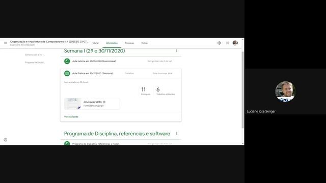 Organização e Arq. de Computadores II - Aulas Práticas em 30/10/2020 смотреть онлайн