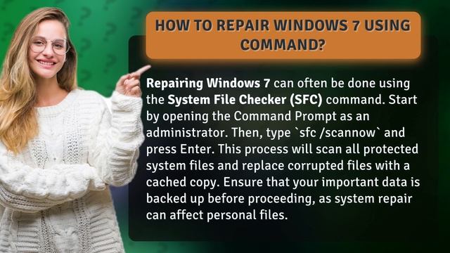 How to repair Windows 7 using command? смотреть онлайн