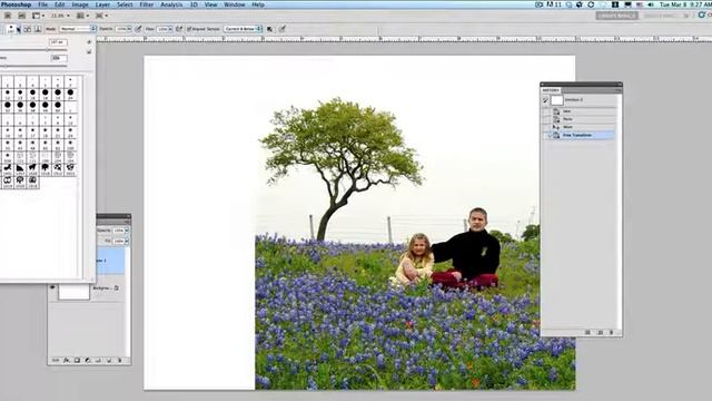 Photoshop: Extending Your Image Using Stamp Tool смотреть онлайн