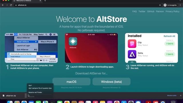 Scaricare AltStore su iPhone per installare QUALSIASI APP SENZA REVOCHE! -TUTORIAL MAC смотреть онлайн